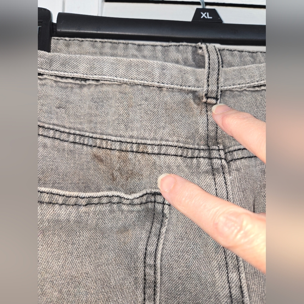 Edikted Women's S Gray Wide-Leg Jeans NEW - Picture 8 of 16